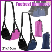 Travel Rest Hammock Office Foot Hammock Portable Rest for Relaxation Support - Navy Blue
