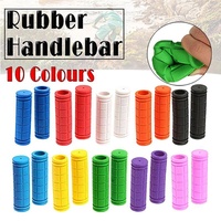 Rubber Grips For Bmx Mtb Cycle Road Mountain Bike Scooter Bicycle Handle Bar - Orange