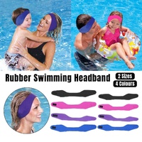 Adjustable Waterproof Swimming Headband for Ear Protection Unisex Diving Use - Purple-M
