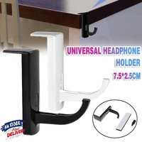 Metal Earphone Headset Desks Display Stand Hanger Holder Headphone Bracket Hook - White
