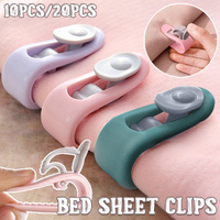 10/20pcs Quilt Retainer Cover Clips Invisible Needle-Free Thumb Buckle Bedding - Pink-10pcs