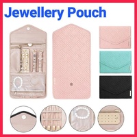 Periea Travel Jewellery Roll -Jewellery Travel Pouch Portable Case Box Organiser - Green