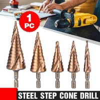 Hss M35 Cobalt Steel Step Cone Drill Bit Hole Saw Cutter 4-12/20/32Mm 5-21/27Mm - M35 Co 4-32mm
