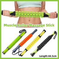 Muscle Roller Stick Full Body Fitness Massage Tool for Home and Gym Use - Yellow