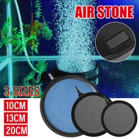 Air Bubble Disk Stone Aquarium Aerator Fish Tank Pump Hydroponics Oxygen - 20cm