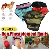 Washable Female Pet Dog Cat Nappy Diaper Physiological Pants Panties Underwear Black - XL