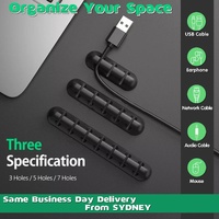 Value Pack Usb Charge Cable Holder Desk Cable Clips Organizer Cord Management - 5 Clips