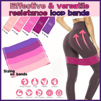 Exercise Resistance Bands Loop Power Strength Training Fitness Yoga Pilates Gym - Dark Pink (600*50*0.7MM)