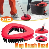2PCS Triangle Rotating Mop Head Replacement Floor Brush Universal Cleaning Mop