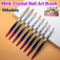 Kolinsky Acrylic Nail Art Brush Manicure Powder Professional Tools Size 2-18 - 16#