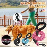 Nylon Training Dog Leash Heavy Duty Pet Products Strong Rope Recall Lead Leashes - Blue