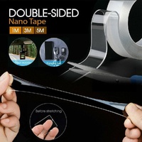 Double Sided Nano Tape Transparent Reusable Adhesive Gel Grip for Home Office - 3cm*1m*2mm (1 Unit)