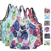 Reusable Foldable Light Waterproof Shopping Bags Carry bag Grocery Big - B-01