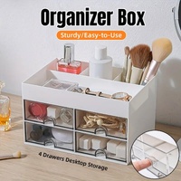 Large Capacity Pen Storage Box Desktop Organizer Multi-functional Stationery Box