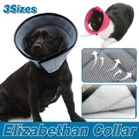 Elizabethan Collar Anti Licking Biting Pet Collar for Cats and Dogs Recovery Use - Rose Red-Size4