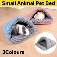 Pet Kennel Sleeping Bag Semi Enclosed Bed for Small Animals Cats and Puppies - Blue