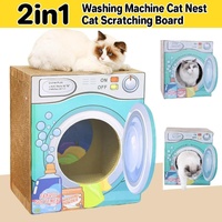 2in1 Cat Scratching Board Cat House Combination Durable Cat Bed and Scratcher