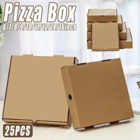 25pcs Break Resistant Pizza Boxes for Cooking Takeout and Food Delivery Needs - 8inch