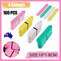 100PCS Plant Labels Flexible Pvc Plastic Garden Tag Nursey Seeding Marker Pen Bulk Sale - Pink