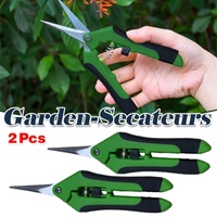 2Pcs Pruning Shears Plant Scissors Trim Trees Snips Branch Garden Secateurs Tool