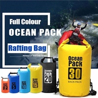 Orange Waterproof Bag Dry Sack Fishing Camping Canoeing Outdoor Sport 2/5/10/15/20/30 L - 10L