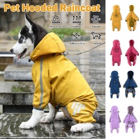 Waterproof Four Corner Pet Raincoats In Large Medium And Small Sizes Are Suitable For Dogs - Blue - L