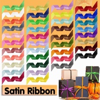 10mm Width Satin Hair Ribbon Wedding Party Decoration Gift Banquet 3m - Light Blonde