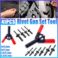 41 Piece Plastic Rivet Tool Set Quick Release Polyethylene Riveting Kit