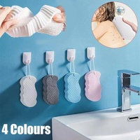 Exfoliating Shower Body Sponge Ultra Soft Bath Scrubber for Gentle Daily Use - Pink