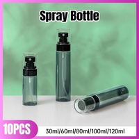 10pcs Travel Size Refillable Aluminum Spray Bottles Toner Cleaning Solution Mist - 10pcs-150ml