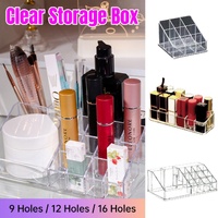 Desktop Transparent Storage Organizer Box Multi-Compartment Display Rack Holder - 16 grids