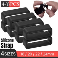 4/8pcs Watch Silicone Gel Ring Bracelet Rubber Bands for Men Women Fashion - 18mm-8pcs