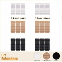 Maternity Strap Clip On Bra Extender Extension 2 Hooks Ladies Plus Size - Black