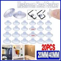 20Pcs 20/40Mm Suction Cups Caps Suckers Aquarium Fish Tank Glass Hanger Pads - 20MM