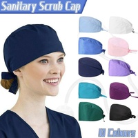 100% Cotton Unisex Surgical Scrub Cap for Doctors & Nurses - Dark Blue