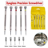 5X Precision Screwdriver Eyeglasses Watch Jewelry Watchmaker Repair Tool Set