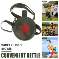 Outdoor Red Five Star Water Bottle Portable Camping Hiking Travel Water Bottle