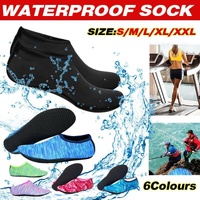 Unisex Water Shoes Slip On Aqua Socks Swim Surf Diving Yoga Exercise Reef Shoes - Black-L