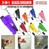 3 In 1 Car Window Glass Breaker Emergency Escape Tool with Cutter - Green