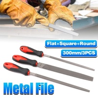 3pcs Woodworking File Trimming Sanding Tool Set for Wood Metal Shaping Smoothing