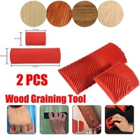 2PCS Wood Graining Tool Wood Grain Wall Art Paint For Wall Painting Decor DIY