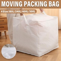 Large Capacity Moving Bag Packing Quilt Storage Luggage Clothing Organizer Tote - 400L