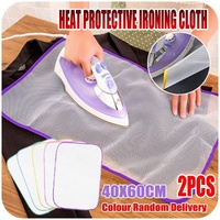 2PCS Heat Protective Ironing Cloth Protective Ironing Mattress Mesh Pressing Pad