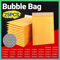 25PCS Poly Bubble Mailer Yellow Colour Multi-Size Plastic Padded Bag - 25PCS-20*21CM