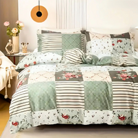 Dreamfields - Emerald Plaid Quilt Cover Set - (3pcs, Double Size)