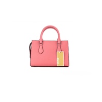 Michael Kors Women's Sheila Small Tea Rose Vegan Leather Center Zip Satchel Purse Bag - One Size