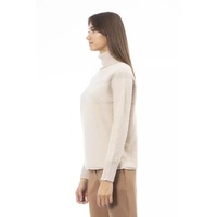 Alpha Studio Women's Beige Wool Sweater - 44 IT