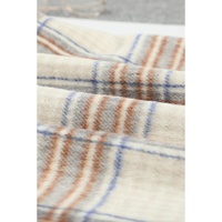 Azura Exchange Plaid Half Zip Sweatshirt with Chest Pocket - 2XL