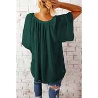Azura Exchange Pleated Loose Top - S