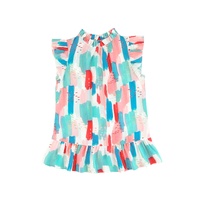 Azura Exchange Ruffled Mock Neck Top - 2XL